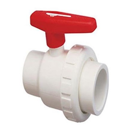 PRAHER Praher PR150010 1.5 in. Socket Single Union Ball Valve PVC PR150010